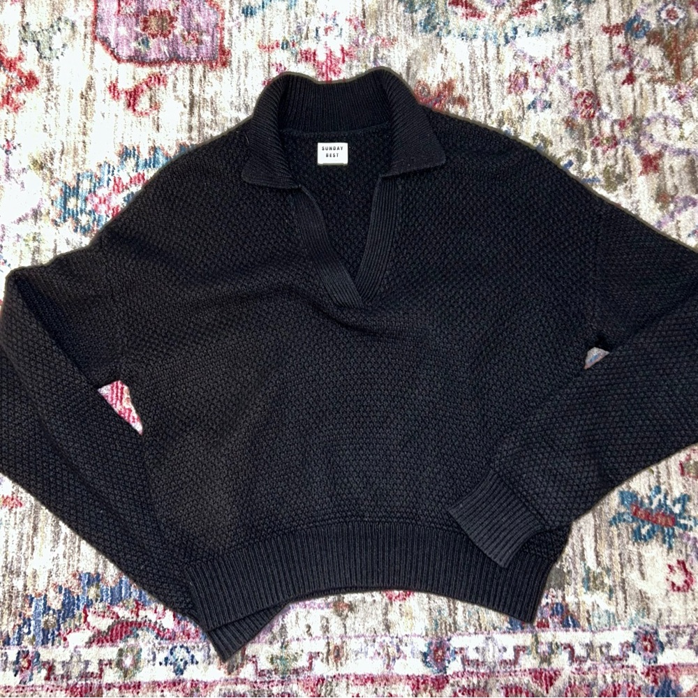 Aritzia Sunday Best Lottie Sweater in Black
